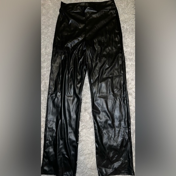 PrettyLittleThing | Pants | Plus Size Leather Pants Plt | Poshmark